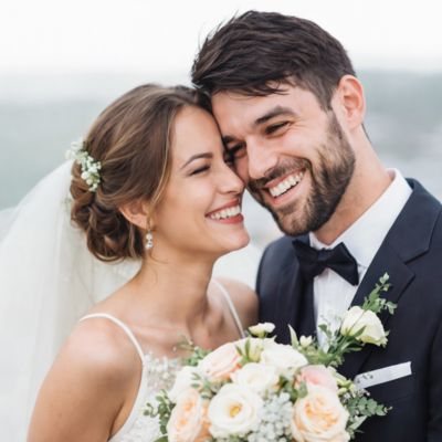 Brautpaar auf einer Hochzeit
